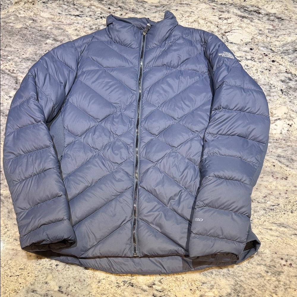 The North Face GrayBlue Lucia Hybrid down Jacket